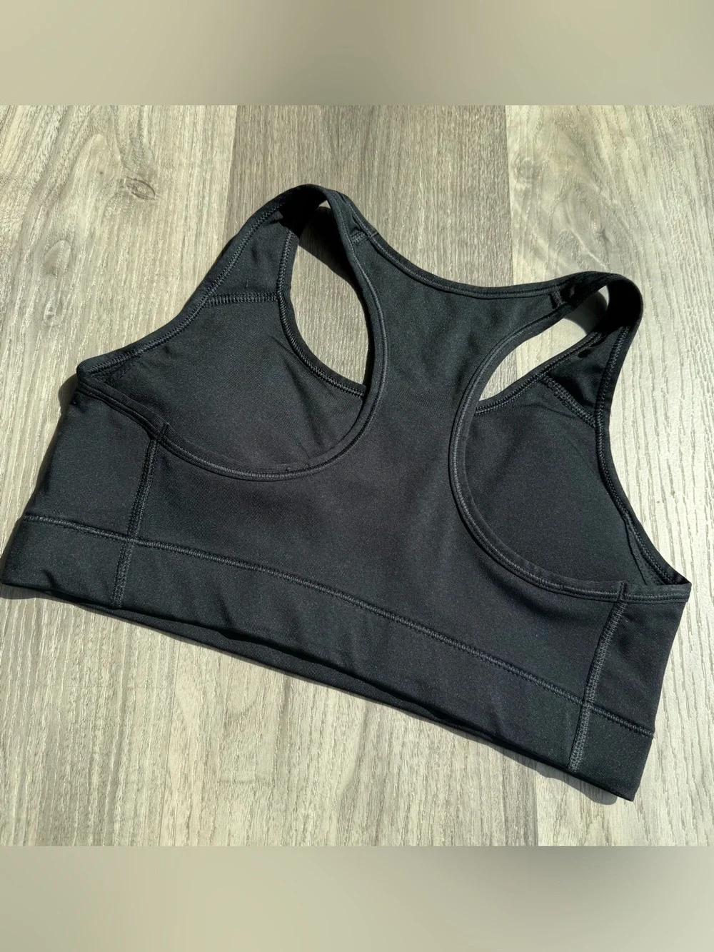 GUC, Nike Black Sports Bra with White Swoosh Racerback